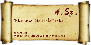 Adamecz Szilárda névjegykártya